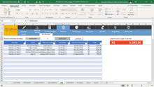 Load image into Gallery viewer, Planilha de Contas a Pagar em Dashboard