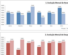 Load image into Gallery viewer, Pacote com 9 Planilhas de Finanças Empresariais