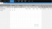 Load image into Gallery viewer, Planilha Folha de Pagamentos completa -Janeiro a Dezembro- Para 100 Funcionários - Versão 7.1