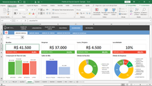 Load image into Gallery viewer, Pacote com Planilhas e Apostila: Controle Financeiro em Excel