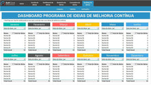 Load image into Gallery viewer, Planilha de Programa de Ideias de Melhoria em Excel
