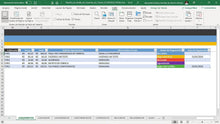 Load image into Gallery viewer, Planilha de Gestão de Garantias do Cliente em Dashboard
