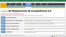 Load image into Gallery viewer, Planilha de Mapeamento de Competências em Dashboard

